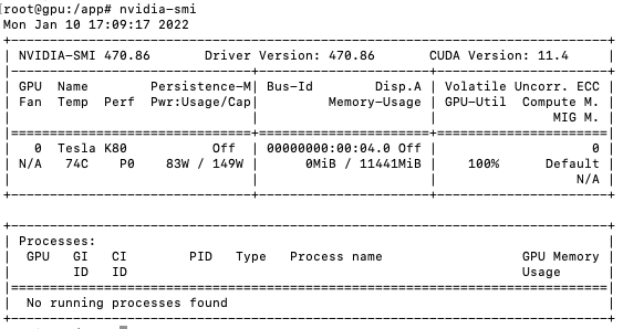 Command `nvidia-smi` can locate NVIDIA GPU after NVIDIA drivers installation.