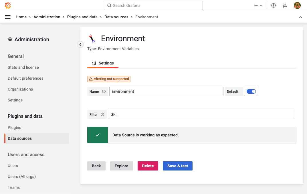 Use the Regex pattern to restrict the available environment variables.