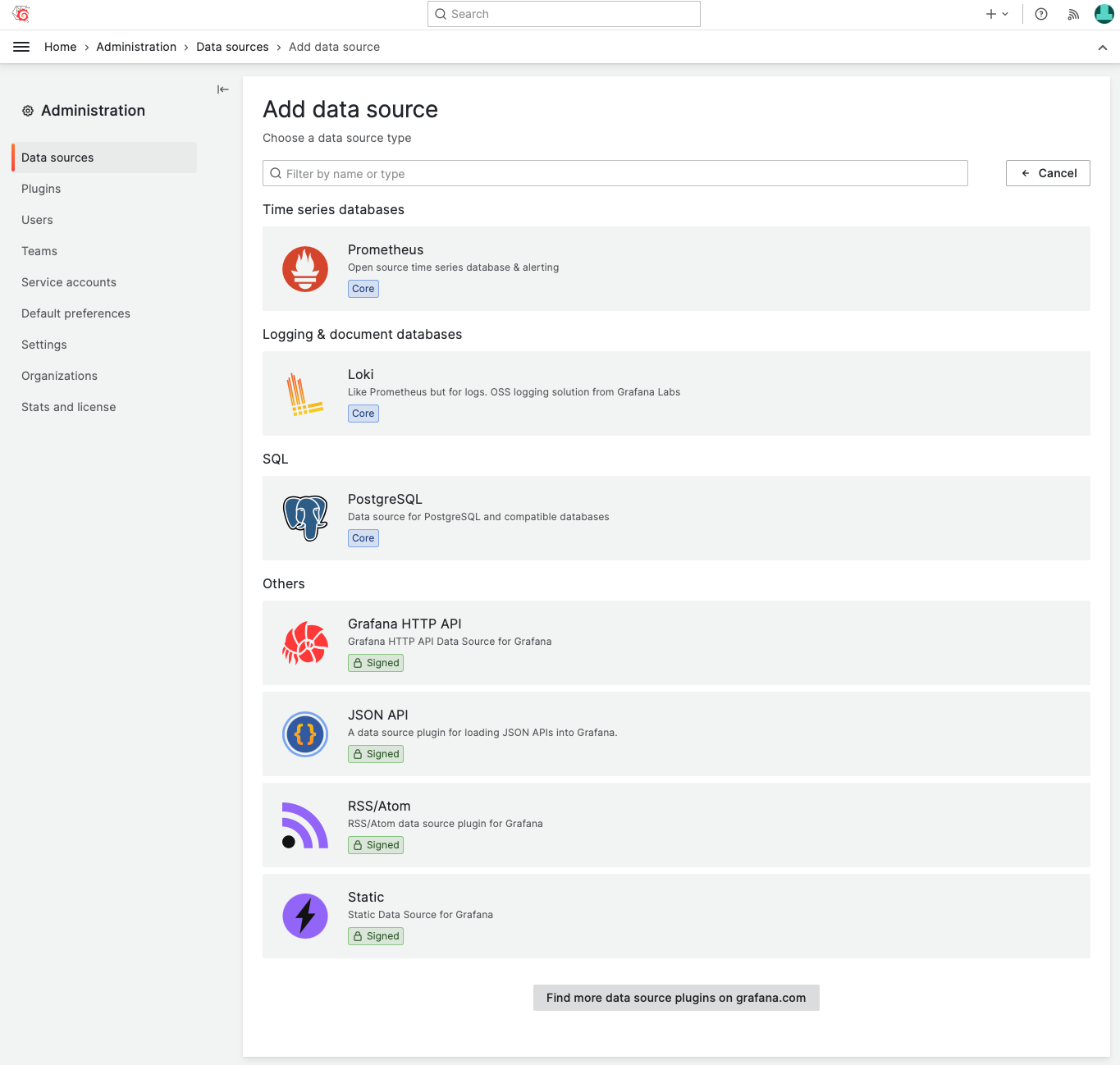 Concise one-pager with only data sources that are needed for the project.