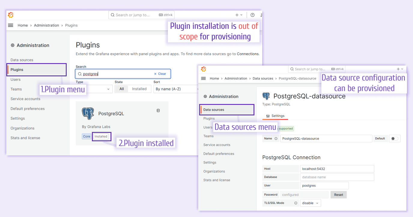 Plugin installation should be done by other means not as part of provisioning.