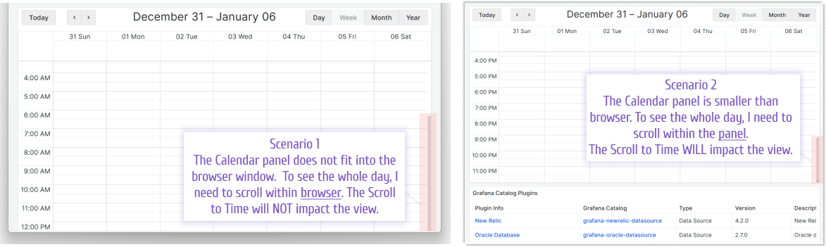 The Scroll to Time option explained.