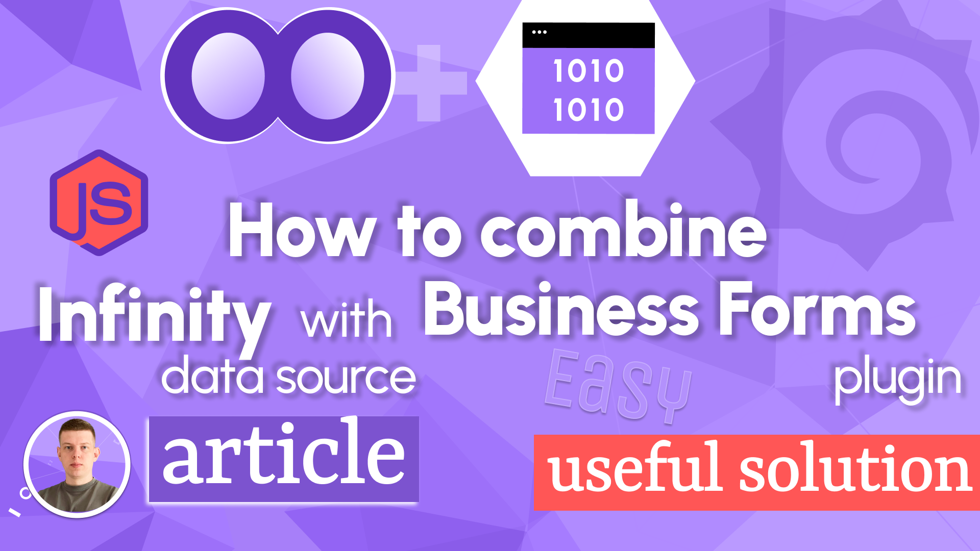 How to combine Infinity Data Source with the Business Forms