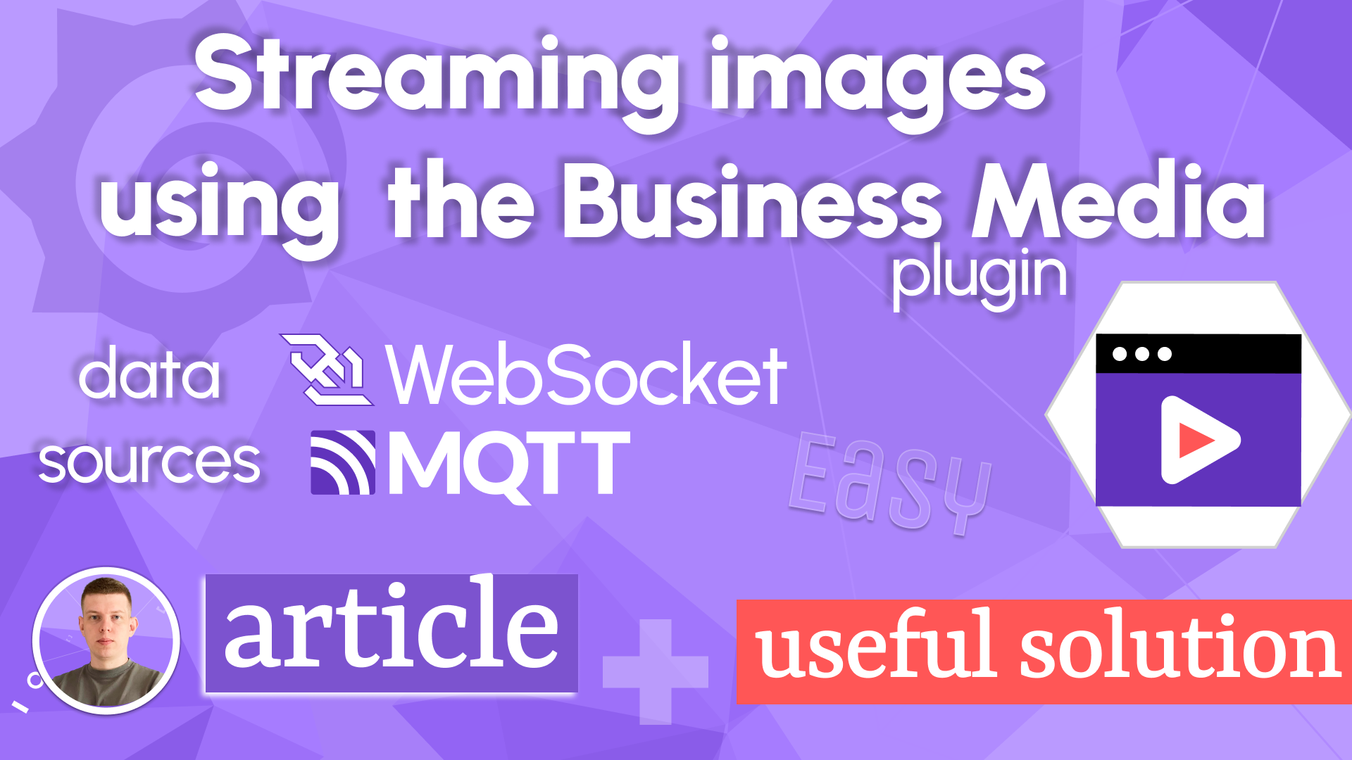 Streaming images using the Business Media panel.