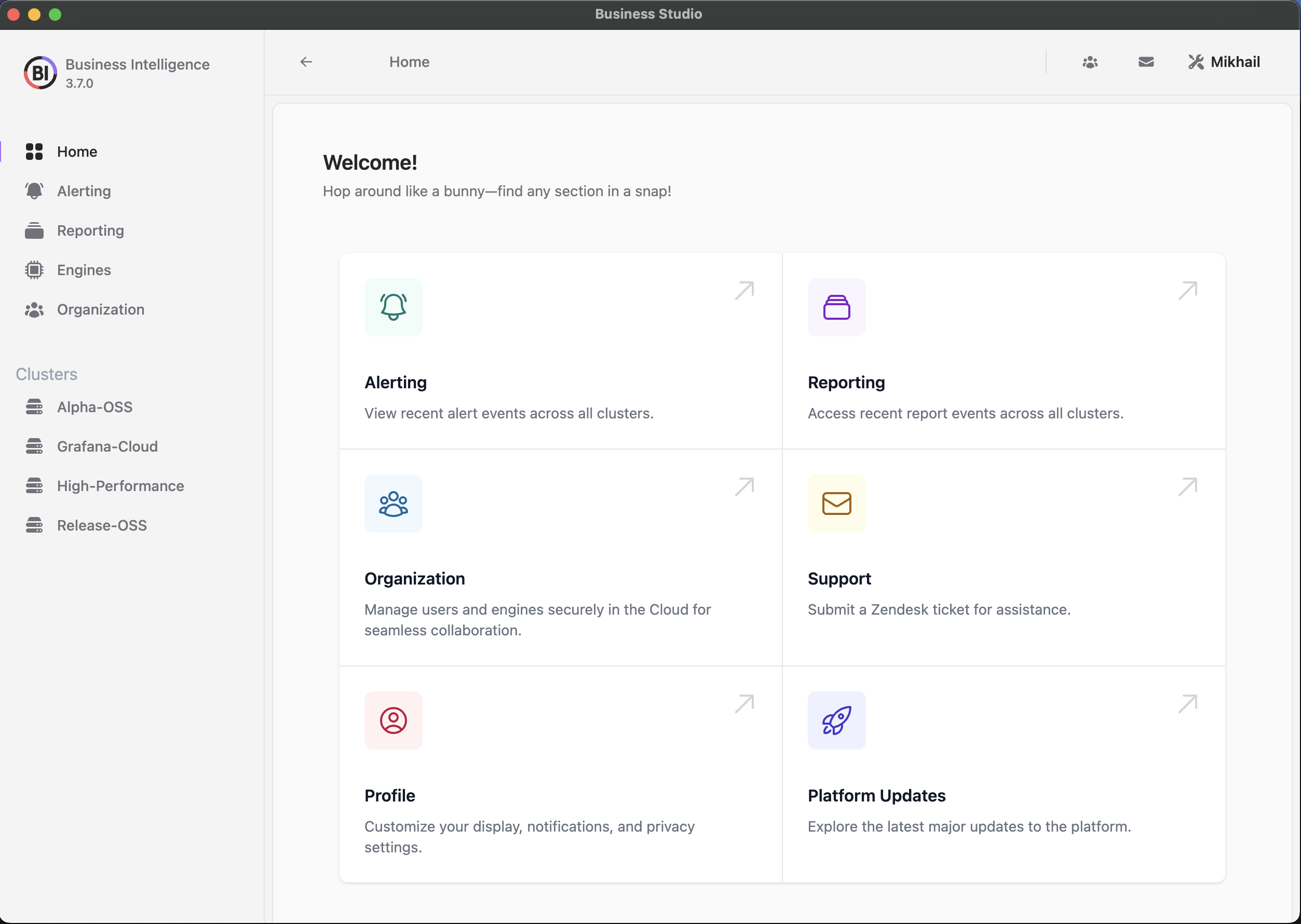 Experience faster navigation with a dynamic home page and customizable quick links.