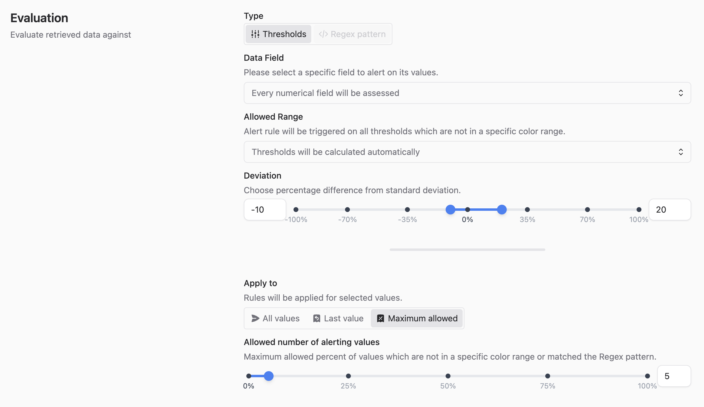 Discover adaptive alert rules with our innovative auto-thresholding feature.