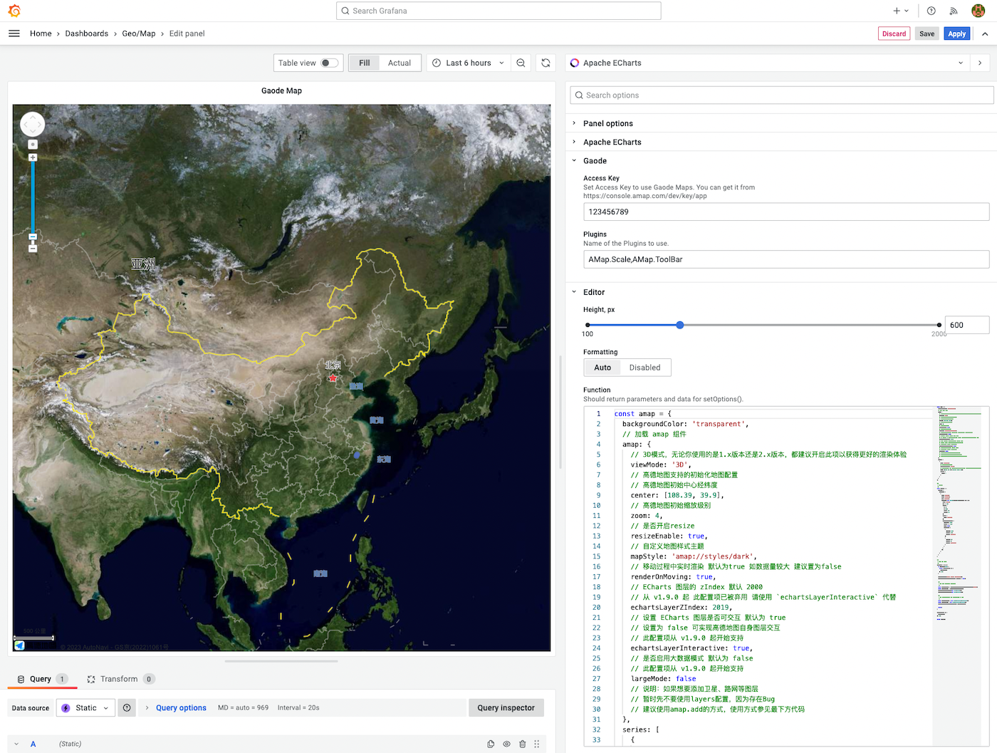 Gaode Maps is supported from Business Charts panel 3.8.0.