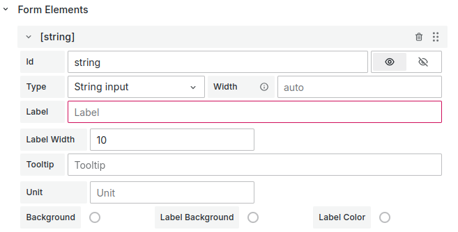 Label field