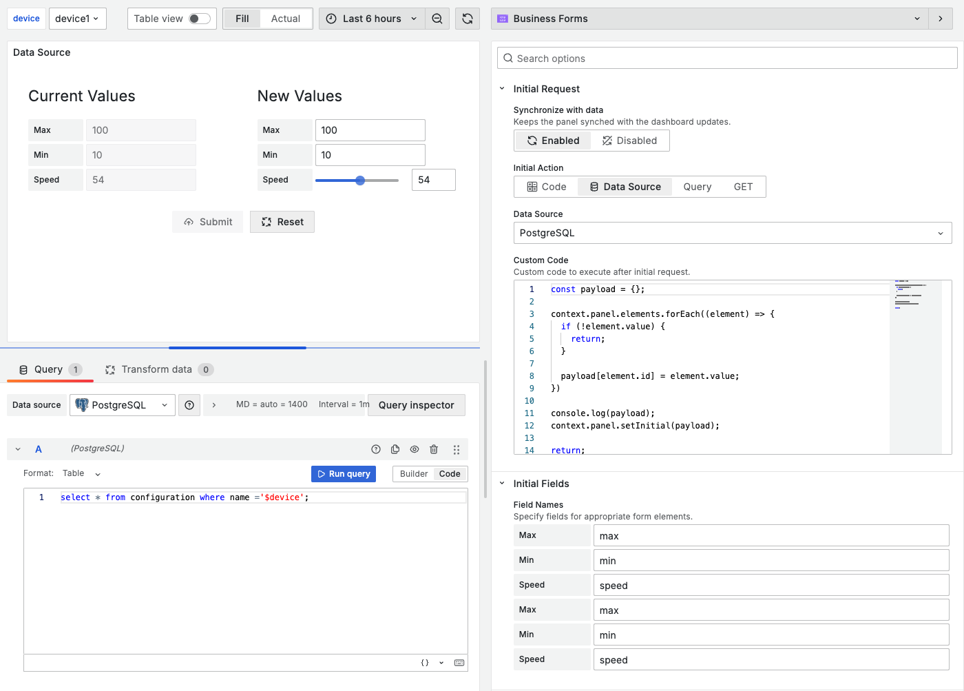 New location of `Query Field` fields.