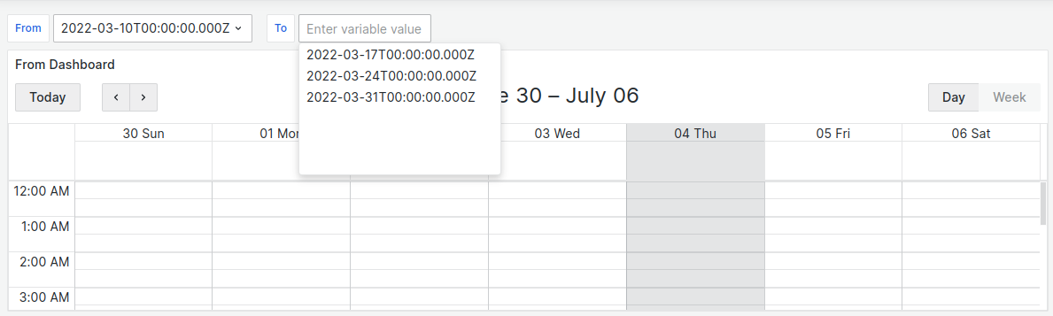 Change of From variable will update variable To.