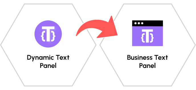 The Business Text panel now is called the Business Text panel.