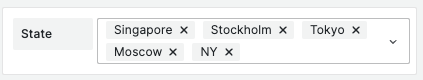 Multi-line select element.